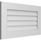 Ekena Millwork Vertical Surface Mount PVC Gable Vent: Non-Functional, w/3-1/2"W x 1"H, Standard Frame, 32"W x 18"H GVPVE32X1801SN - alternate 5